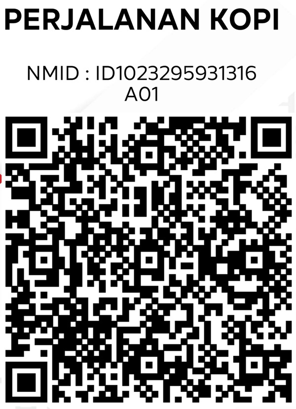 QRIS Donasi Perjalanan Kopi — scan dengan e-wallet atau m-banking apapun